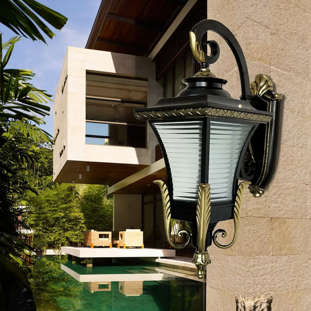 ĐÈN TRỤ CỔNG NHÔM ĐÚC D08HMVG