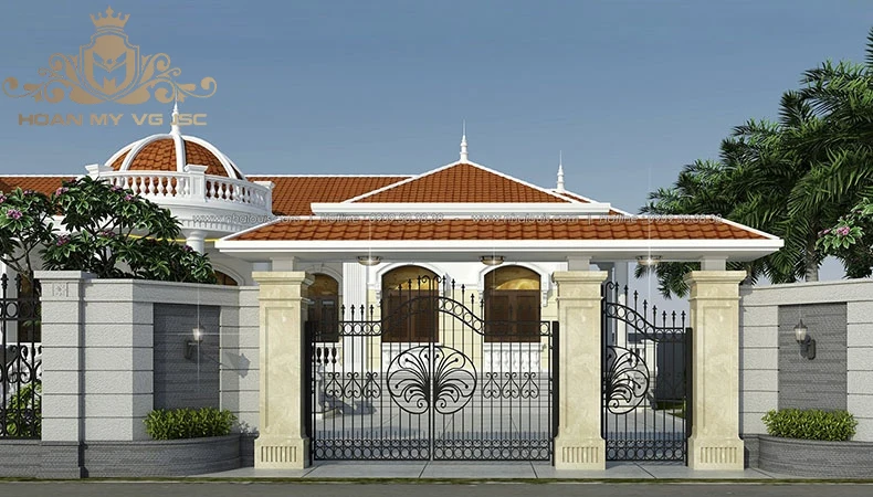 mẫu cổng nhà vườn