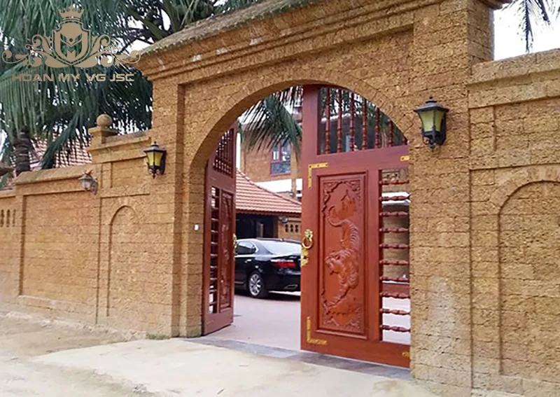 mẫu cổng biệt thự nhà vườn đẹp