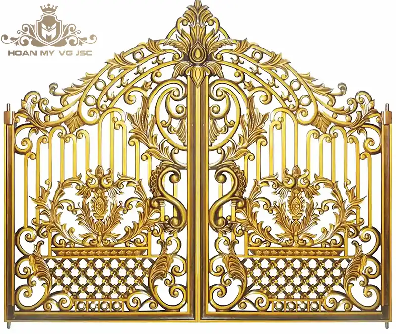 cổng nhôm đúc biệt thự