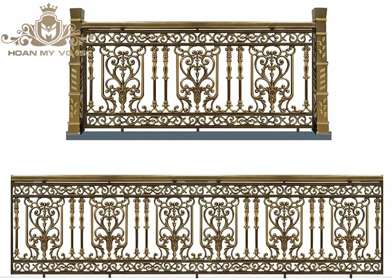 lan can ban công nhôm đúc