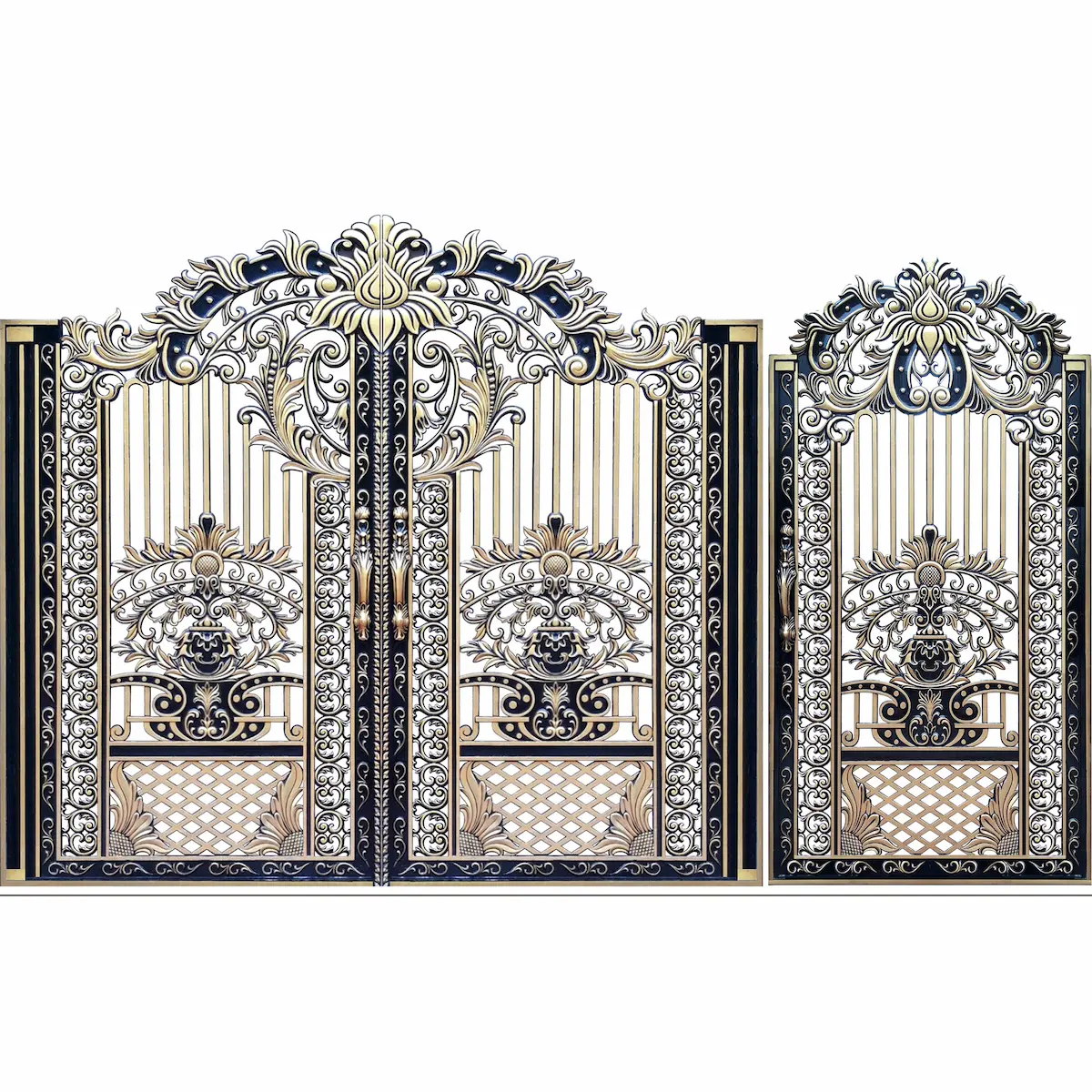 CỔNG NHÔM ĐÚC C22HMVG