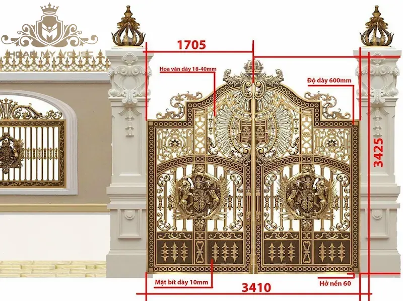 #Độ Dày Cổng Nhôm Đúc Là Bao Nhiêu? Tiêu Chuẩn Độ Dày Cổng