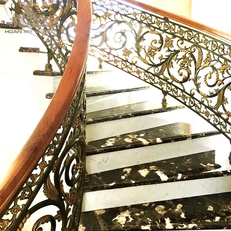 cầu thang nhôm đúc đẹp