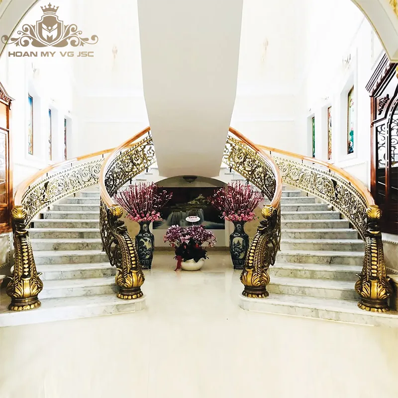 trụ cầu thang nhôm đúc